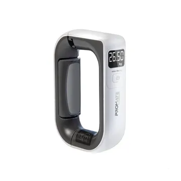 Promate Portable High-Accuracy Digital Luggage Scale with Touch Screen LCD White