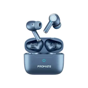 Promate High Fidelity TWS Bluetooth V5.3 ANC Earbuds, Intellitouch
