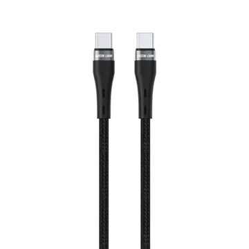 Green Lion USB-C to USB-C Braided Cable 2m – Black