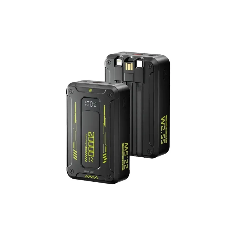 Green Lion Xtreme 20 Power Bank 20000mAh PD 22.5W – Black