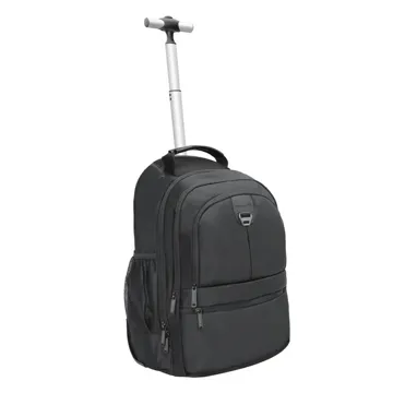 Promate Compact High Volume Trolley Backpack supports 15.6″ Laptops with Multiple Compartments