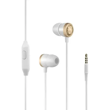 Promate Metallic HiFi Stereo In-Ear Wired Earphones Gold