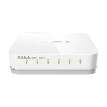 D-Link 5 Port 10/100/1000 BASE-T Unmanaged Gigabit Switch