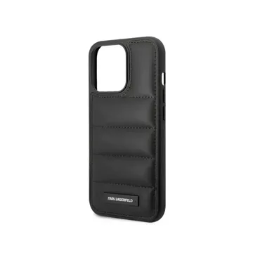 Karl Lagerfeld Nylon Puffy Case for iPhone 15 Pro – Black