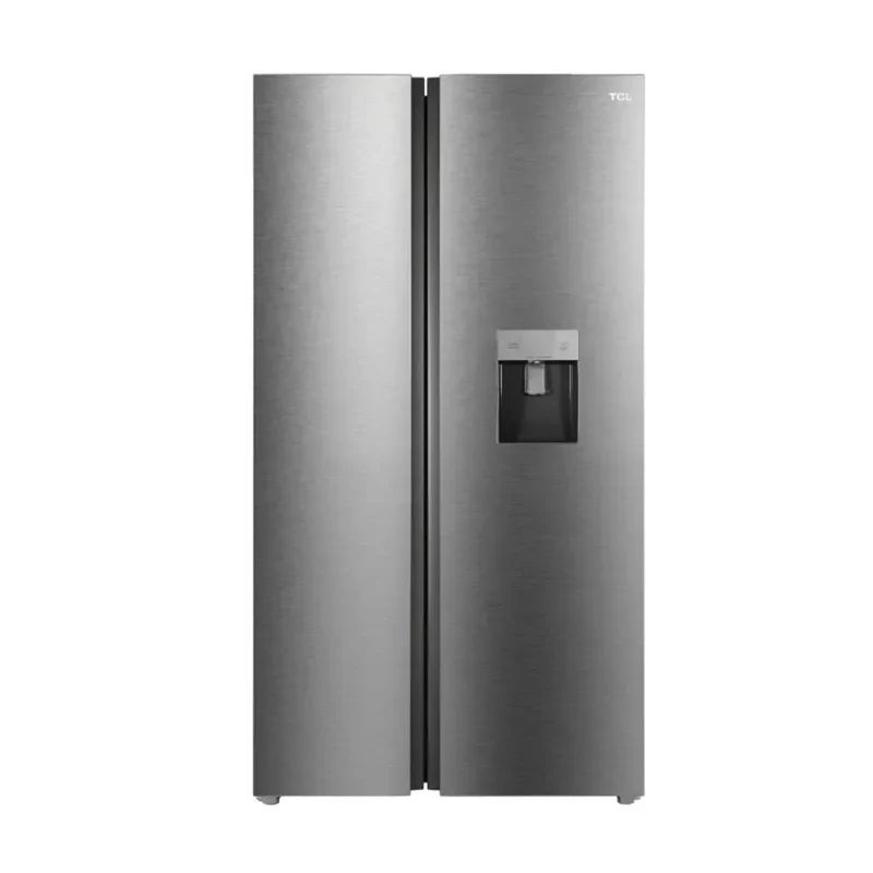 TCL Fridge Side By Side 439 Ltr Water Dispencer Silver