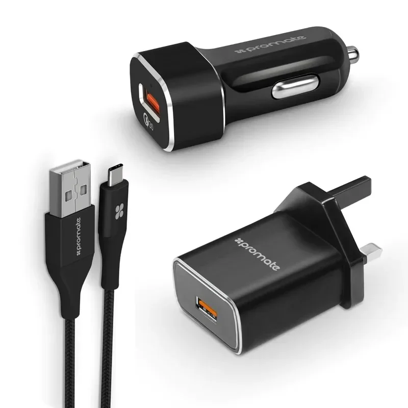 PROMATE ULTRA-FAST CHARGING CAR KIT FOR USB-C DEVICES