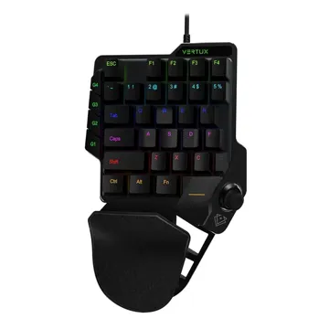 Vertux One Handed Gaming Keypad with Joystick
