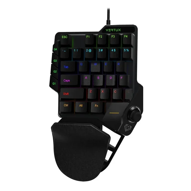 Vertux One Handed Gaming Keypad with Joystick