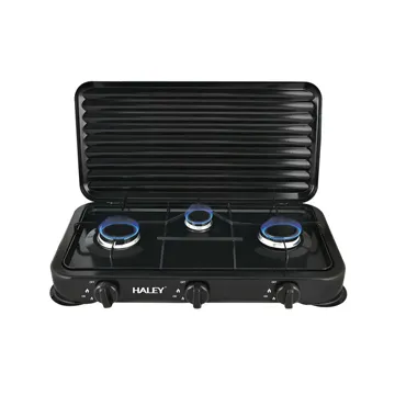 Haley Gas Stove 3 Burner Black