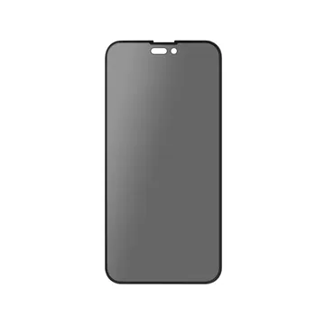 Promate Clear Privacy Tempered Glass with Silicon Edge