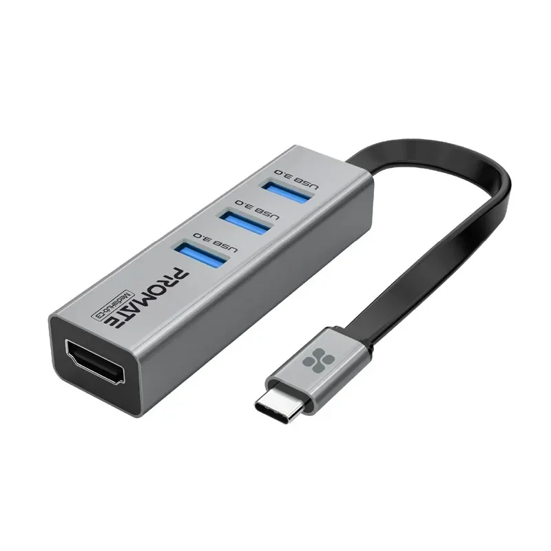 Promate 4K Vivid Clarity USB-C to HDMI Adapter usb 3.0