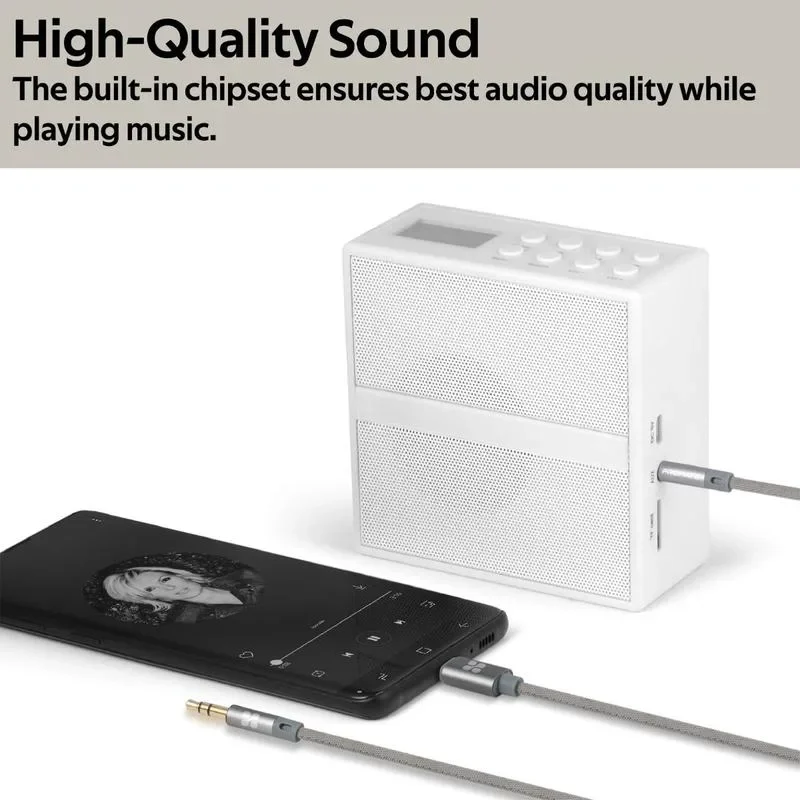 Promate 3.5mm AUX Connector To USB-C & 3.5MM Nesh Braided Cable