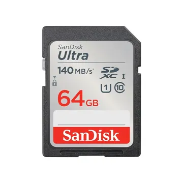SanDisk 64 GB Ultra SDHC Card 140MB/s
