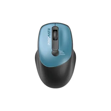 Promate EZGrip Ergonomic Wireless Mouse – Blue