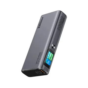 Promate 20000mAh Power bank with 130W Total Output, 100WPD USB