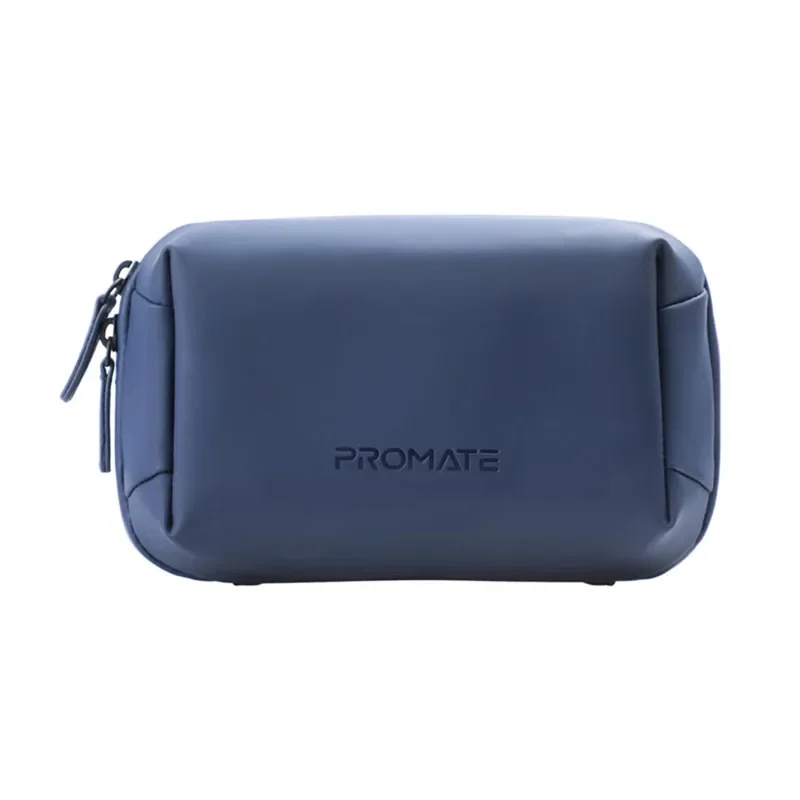 Promate Compact Tech Essential Organizer Pouch Bag with Multiple Compartments – Blue