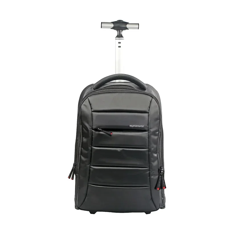 Promate High Volume Heavy Duty Trolley Bag for Laptops with Multiple Storage