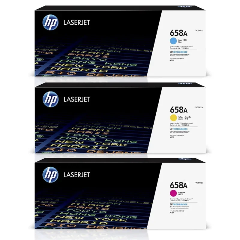 HP Original 658A Cyan, Magenta, Yellow Toner Cartridge