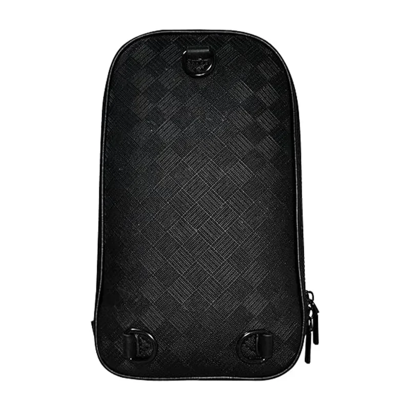 Levelo Soho Leather Sling Bag – Black