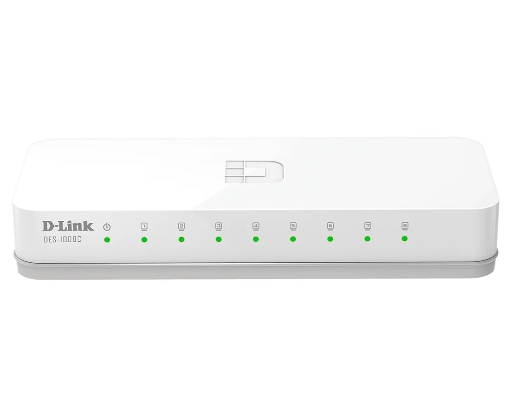 D-Link DES-1008C 8-Port Unmanaged Switch