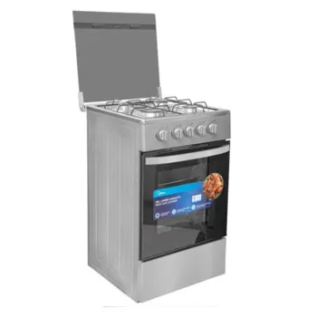 Midea Gas Cooker 4 Burner 50 x 50cm Silver