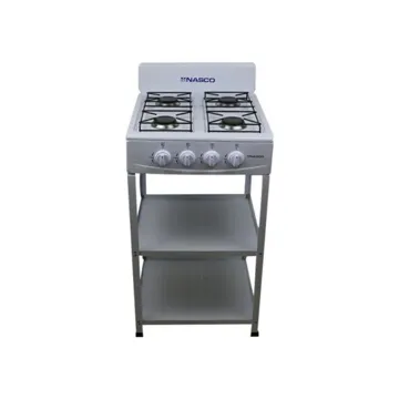 Nasco Gas Stove 4 Gas Burner Silver Colour