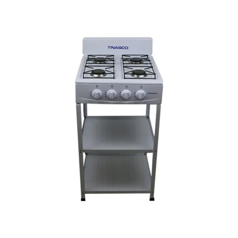 Nasco Gas Stove 4 Gas Burner Silver Colour