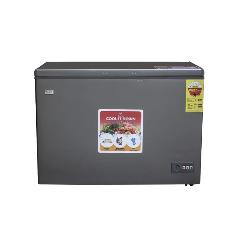 Zara Freezer 368Ltr Lock Light Dark Silver