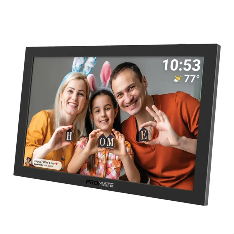 Promate 10.1 Inch Vibrant Full HD Smart Multimedia Wi-Fi Digital Photo Frame – Blue