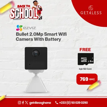 Ezviz Bullet 2.0Mp Smart Wifi Camera With Battery – White