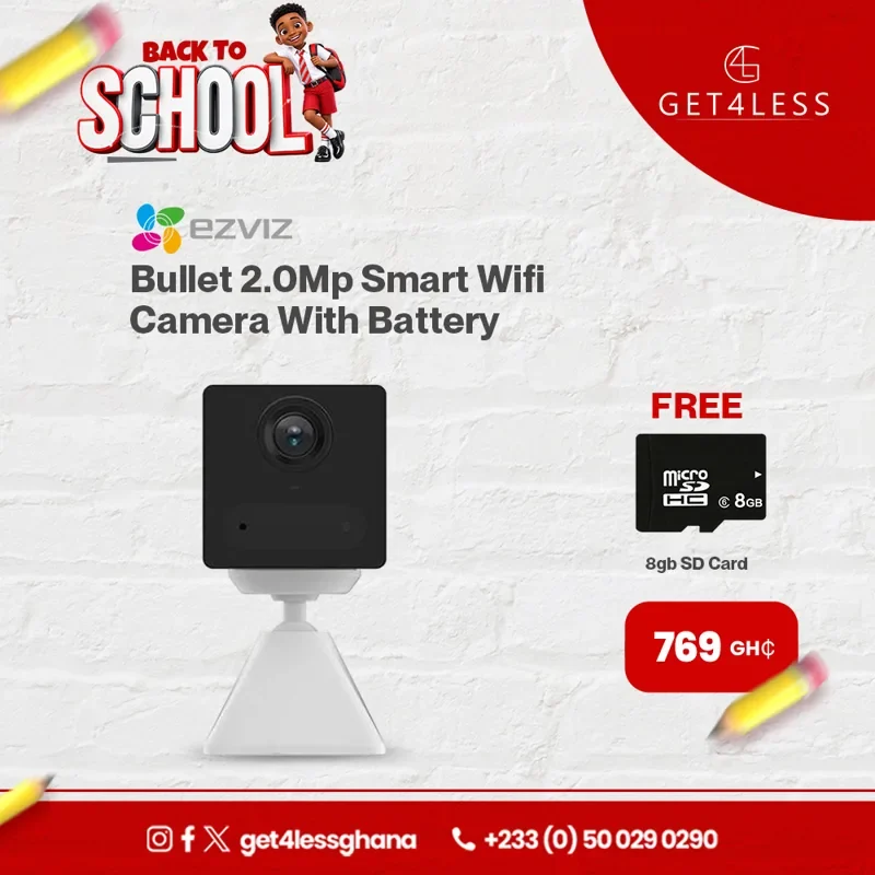Ezviz Bullet 2.0Mp Smart Wifi Camera With Battery – White