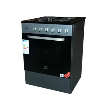 Nasco Cooker 4 Hobs 60 x 60 Silver Oven Fully Electric