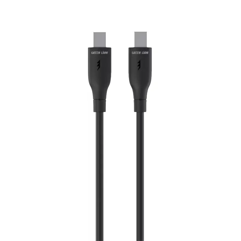 Green Lion USB-C TO USB-C PVC Cable 30 CM – Black