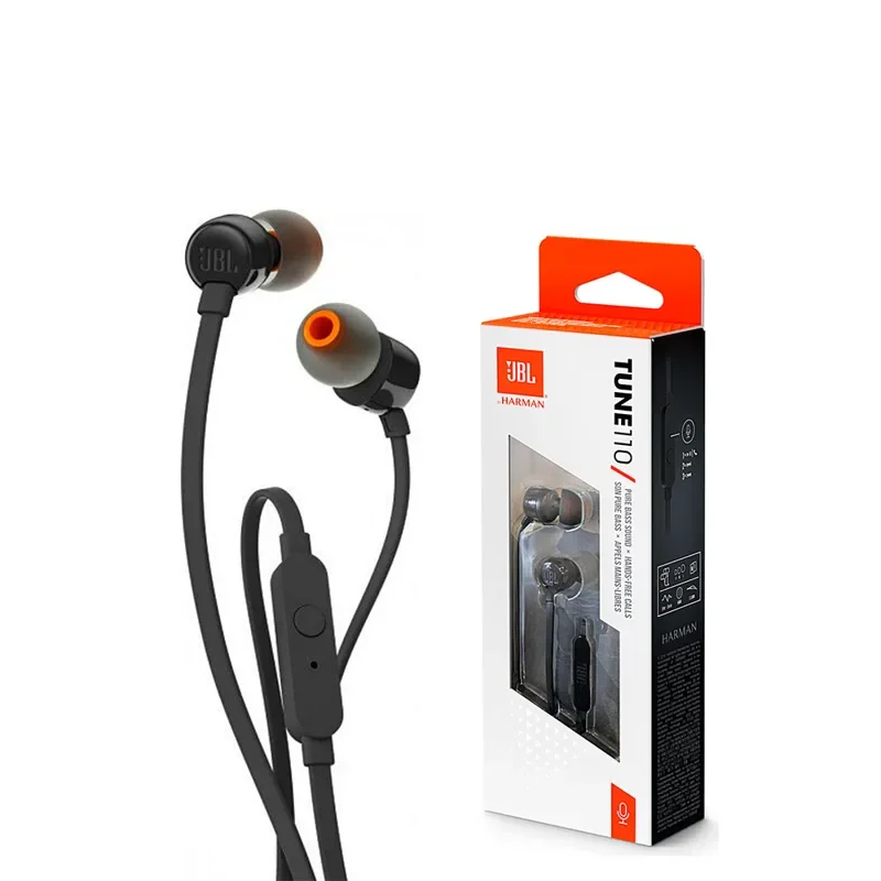 JBL T110 Wired In Ear Headphone – Black