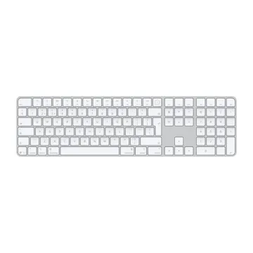 Apple Magic Keyboard with touch ID and Numeric Keyboards Type C – White