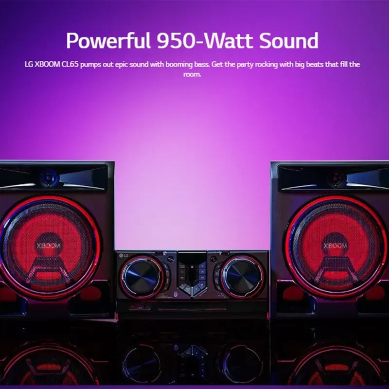 LG Home Theatre 2.1 DJ App 950Watt Multi Lighting BT USB AM