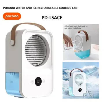 Porodo LifeStyle Nano Mist Air Cooling Fan with Remote 650mL 2000mAh