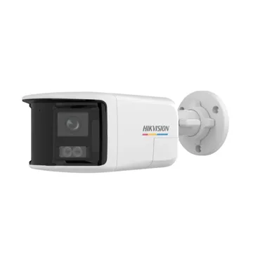 Hikvision Bullet 6.0Mp Ip Dual Lens Camera With Audio Colored Smart Hybrid Panoramic Camera