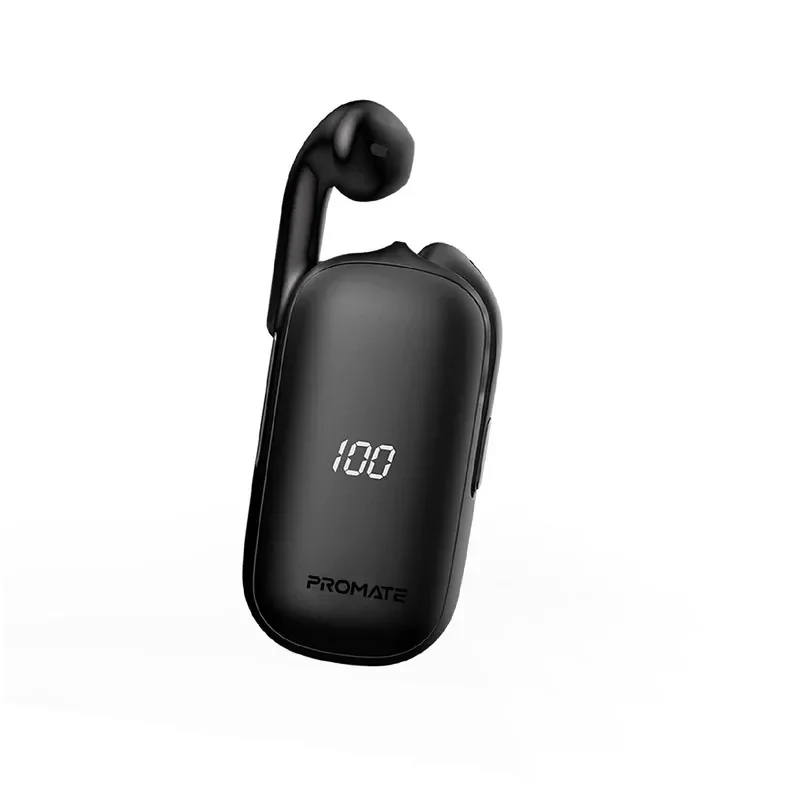 Promate Bluetooth v5.0 TWS Headset with Compact Charging Case