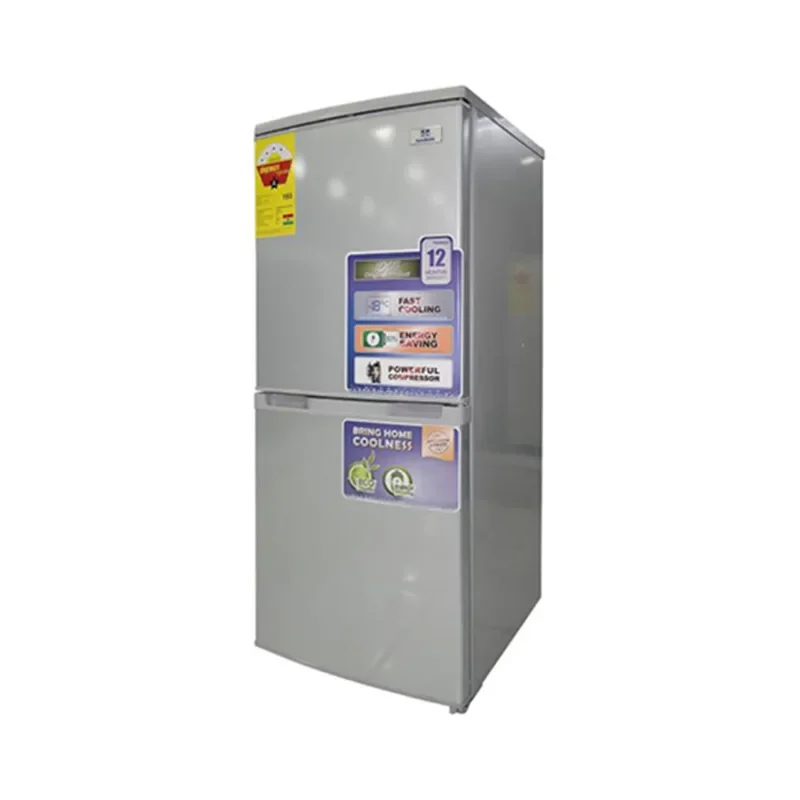 Nasco Fridge Bottom Freezer 116 Ltr Silver