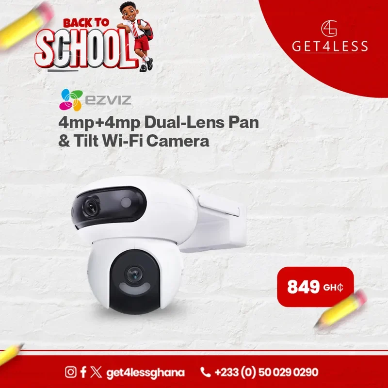 EZVIZ 4mp+4mp Dual-Lens Pan & Tilt Wi-Fi Camera