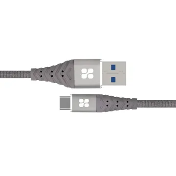 Promate USB-C To USB Fabric Braided Data Sync & Charge Cable