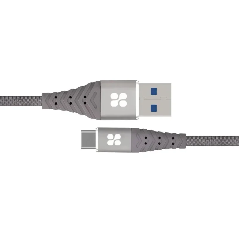 Promate USB-C To USB Fabric Braided Data Sync & Charge Cable