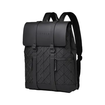 Levelo Caen PU Leather Travel BackPack – Black