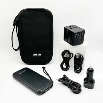 Green 6 in 1 Universal Travel Bag – Black