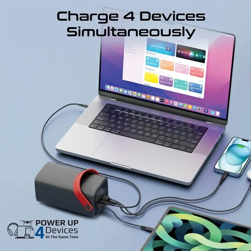 Promate 80000mAh High-Capacity 100W Ultra-Fast-Charging Power Pack