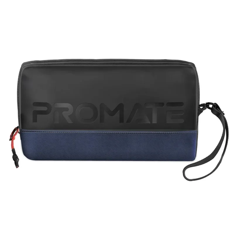 Promate Lightweight Tech Essential Organizer Pouch Bag with Multiple Pockets – Black