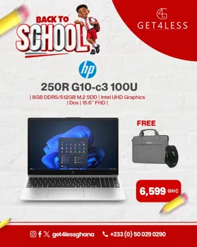 HP 250R G10-C3 100U 8GB DDR5 512GB M.2 SDD Intel UHD Graphics Dos 15.6 inch FHD