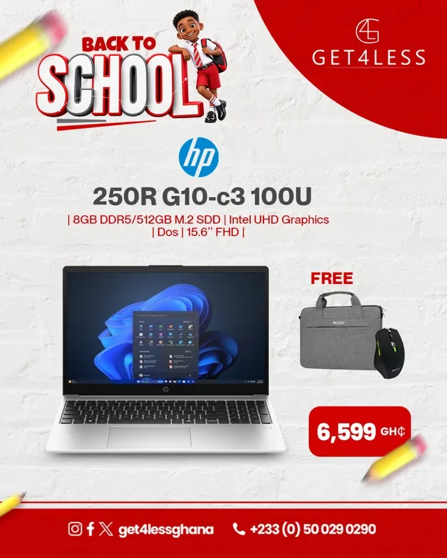 HP 250R G10-C3 100U 8GB DDR5 512GB M.2 SDD Intel UHD Graphics Dos 15.6 inch FHD