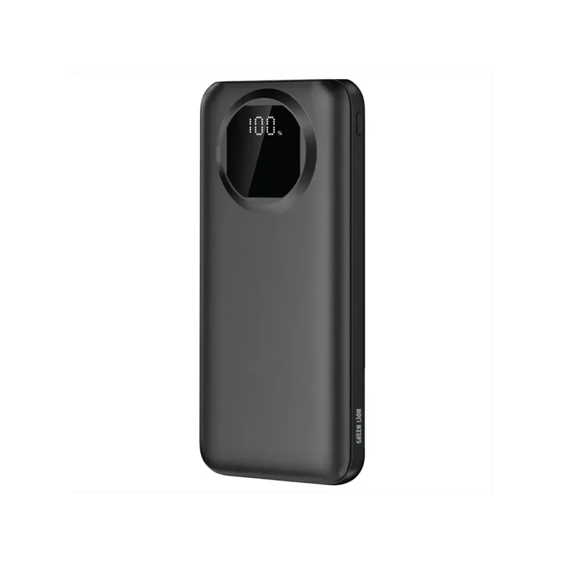 Green Lion Nairo 10000mAh Power Bank – Black